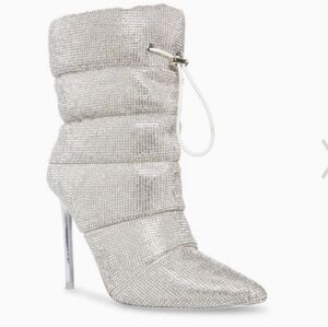 Steve Madden Rhinestones Quilted Stiletto